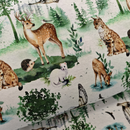 Alpenfleece - Waldtiere - kuschelig warm & weich