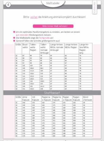 Kibadoo - Damen Mix&Match Sweater/Hoodie Gr. 32-58 - DIN A0 Schnittmuster und Anleitung als Broschüre