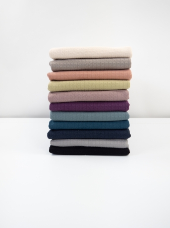 Jacquard Jersey - Pelermo - Struktur - schwarz