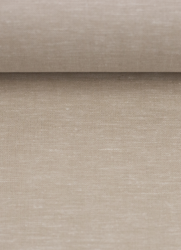 Baumwoll Leinen Stoff - Paul - leicht und luftig - beige melliert