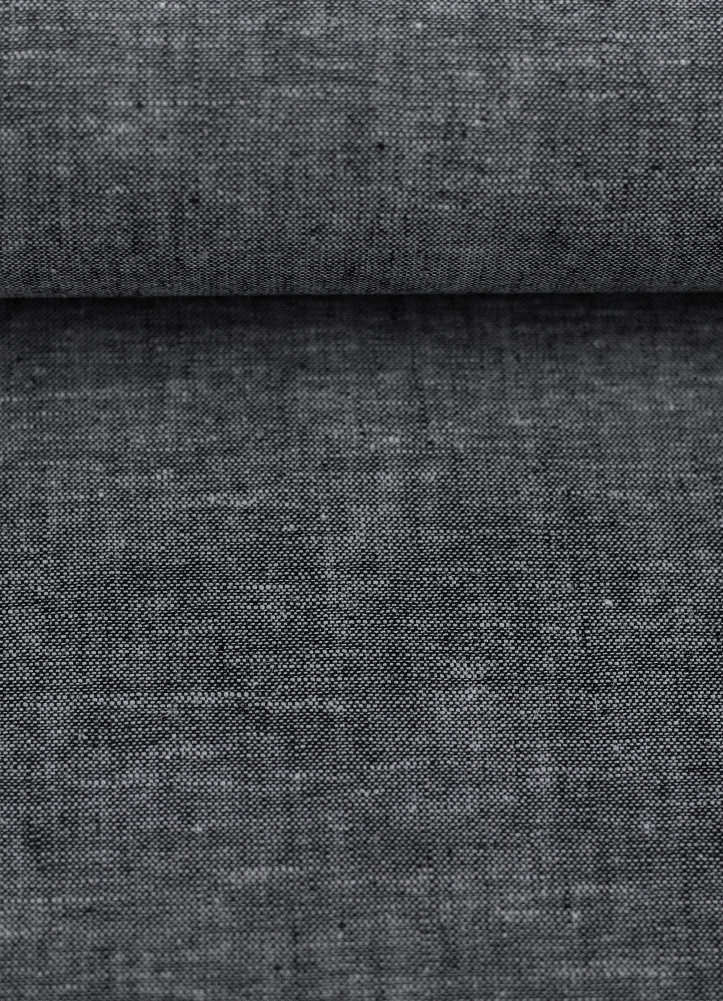 Baumwoll Leinen Stoff - Paul - leicht und luftig - schwarz melliert