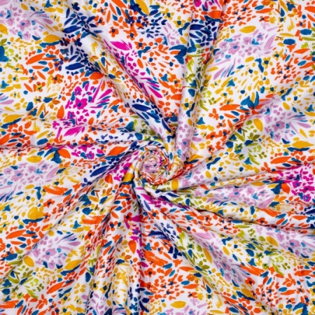 Viskose - Webware - Blümchen - bunt