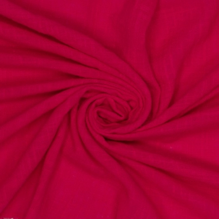leichte Slub Baumwolle in Leinenoptik - pink