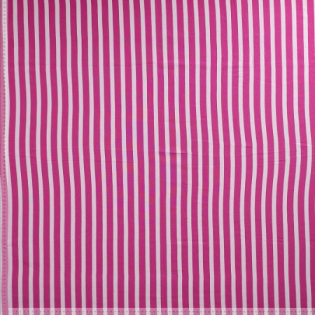 Viskose - Webware - Streifen - pink - weiss