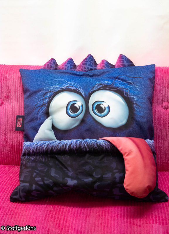 Monsta Pillow -  Panel für Kissen - Thorsten Berger - DIY - mit Fach für Bücher, Geschenke usw