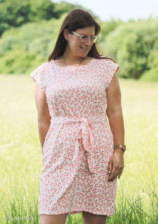 Viskose - Webware - Linda - Blumenwiese - apricot