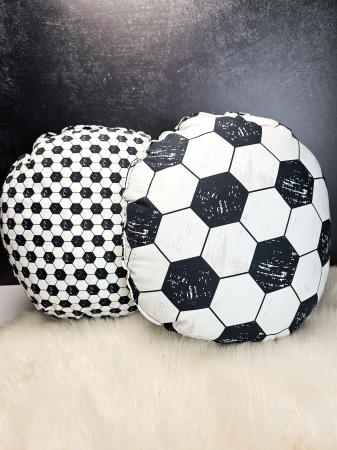 Baumwollstoff - Fußball Muster - klein - Tinholt