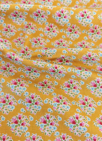 Tilda - Baumwolle - Creating Memories - Flowers senf