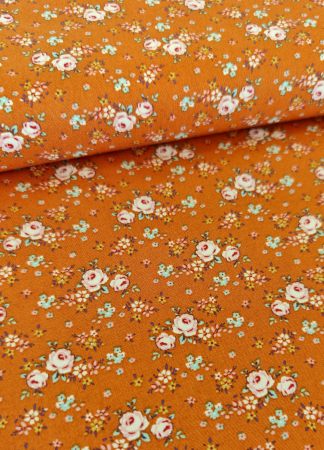 Tilda - Baumwolle - Creating Memories - Rosen - orange