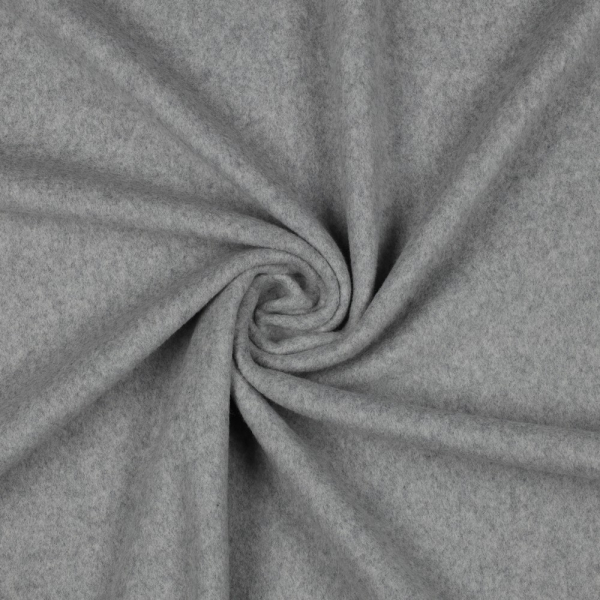 Baumwoll Fleece - Bio Baumwolle - grau melliert