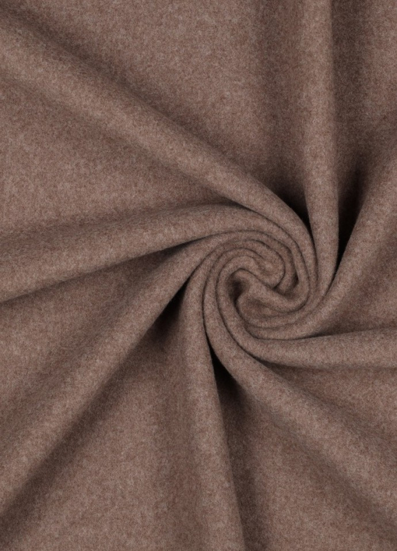 Baumwoll Fleece - Bio Baumwolle - braun melliert