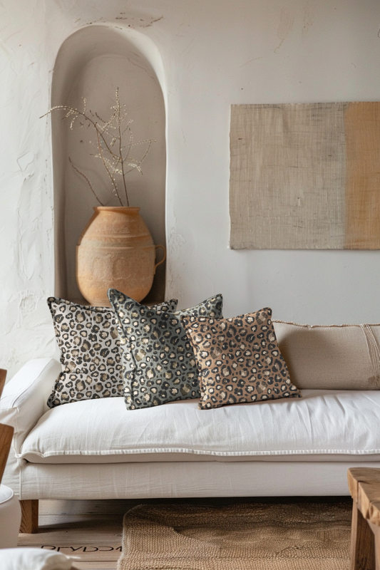 Canvas - Leo - offwhite  - Taschenstoff - Kissenstoff