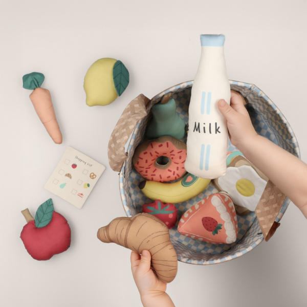 Panel - Marktstand - Obst - Gemüse - DIY - Baumwolle - Popeline