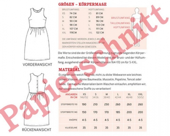 Studio Schnittreif - Frau Adele - lässiges Kleid mit Knopfleiste