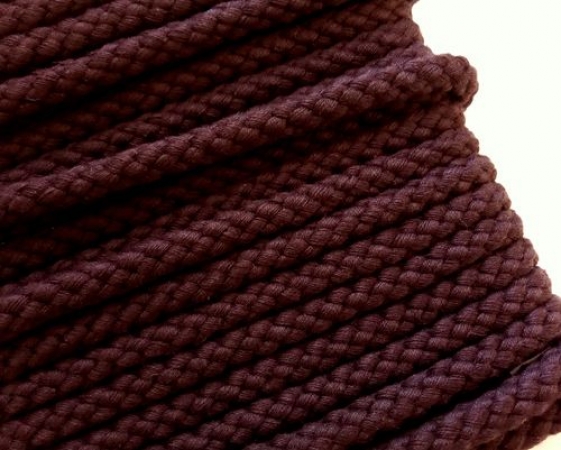 Baumwolle Kordel - 8 mm - bordeaux