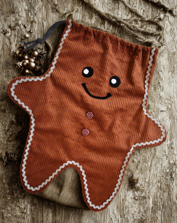 Anleitung + Schnittmuster  - Lebkuchen - Geschenke - Säckchen