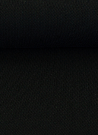 Polo-Baumwolljersey -  Piqué - schwarz