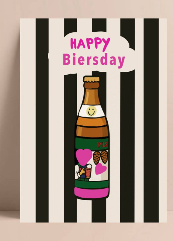 Postkarte - happy biersday