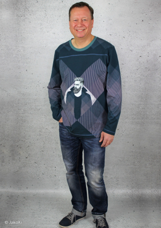 Panel - Jersey - Squaredance - by Thorsten Berger - Mann - rot