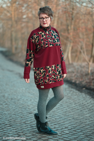 French Terry - Geoluxe Blockstreifen @Kibadoo - rot