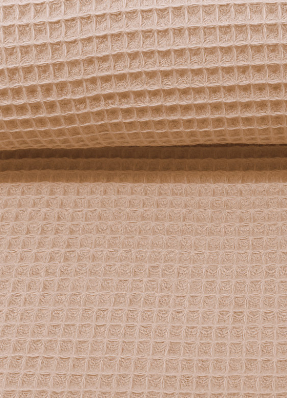 Waffelpiquè - Baumwolle - beige