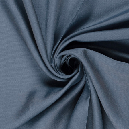 Viskose- Webware - Twill - Uni - jeansblau