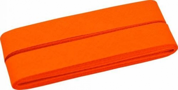 Schrägband - orange - Baumwolle - 20 mm