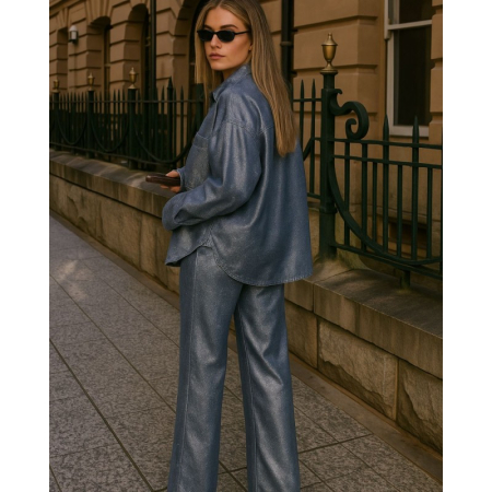 Baumwoll - Jeans - mit Glanz