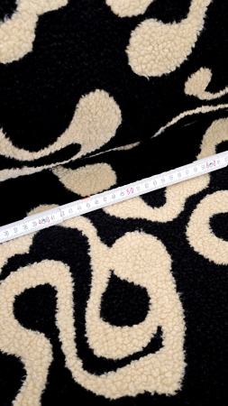 Teddy Bouclè - Waves - schwarz - creme