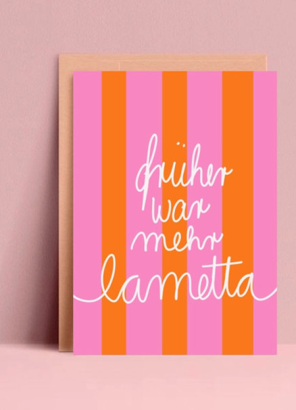 Postkarte - früher war mehr Lametta