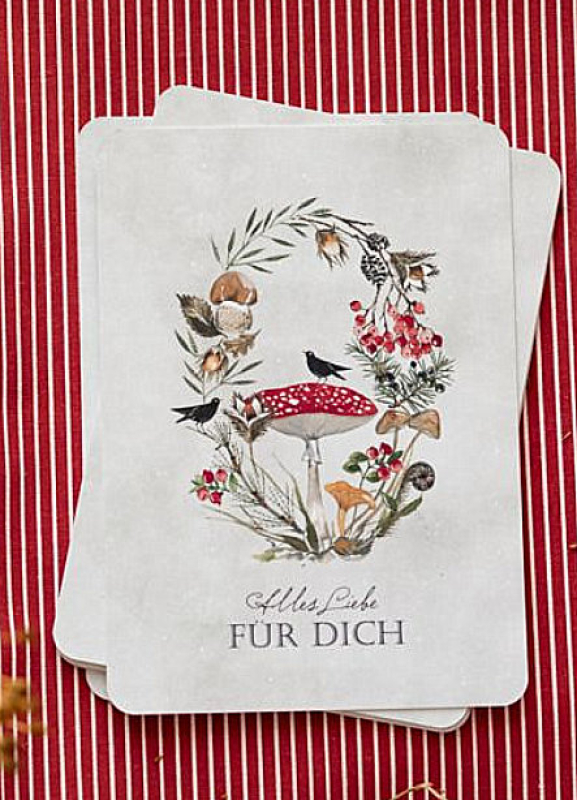 Postkarte - Pilzkranz - Acufactum