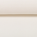 Waffelpiquè - Baumwolle - naturweiss