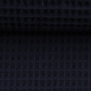 Waffelpiquè - Baumwolle - dunkelblau - 599