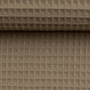 Waffelpiquè - Baumwolle - schlamm - 672