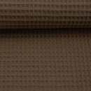 Waffelpiquè - Baumwolle - schlamm dunkel