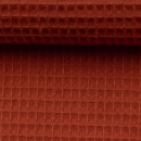 Waffelpiquè - Baumwolle - terrakotta