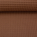 Waffelpiquè - Baumwolle - ockerbraun