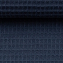 Waffelpiquè - Baumwolle - jeansblau - 744