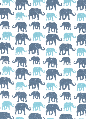 Jersey - Elefanten - blau