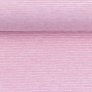 Ringel Jersey - Miniringel - altrosa -weiss