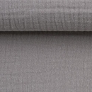 Musselin - Uni  - Double Gauze - grau