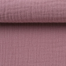 Musselin - Uni  - altrosa - dunkel