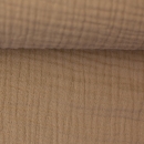 Musselin - Uni  - schlamm - altrosa - Jenke