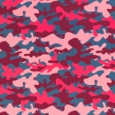 Softshell - Fiete - Camouflage - petrol - pink