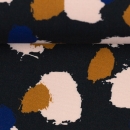 Viskose- Webware - Antonia - Muster - schwarz - senf - royal