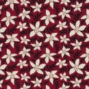 Jersey - Johanna - Blüten - Ranken - burgundy