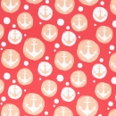 Softshell - Fiete - Anker - Bubbles - rot - apricot