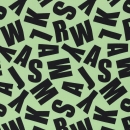 Viskose - Webware - Pauline - Buchstaben - mint