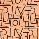 Viskose - Webware - Pauline - Muster - apricot