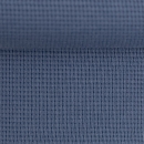 Waffeljersey - Clarissa - jeansblau